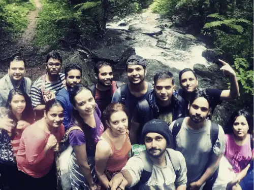 With the group